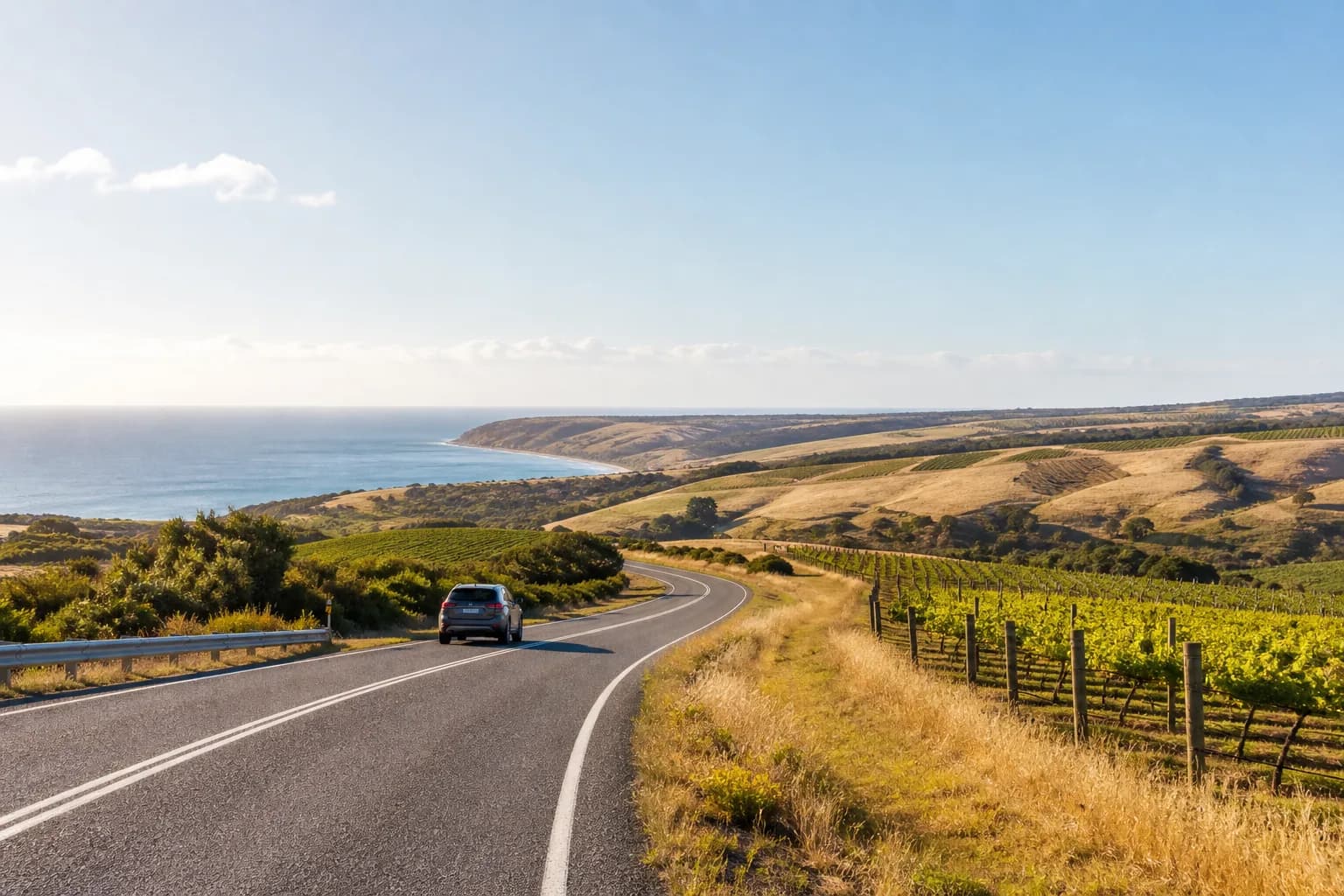 Driver choosing a rental car for an international road trip